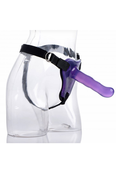 Strap U Strap-on Harness with Dildo Purple - Umschnalldildo mit Geschirr 2