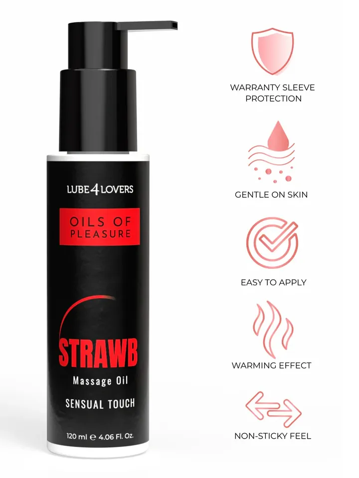 Strawberry Massage Oil 120 ml - Massageöl Erdbeere 2 [full]
