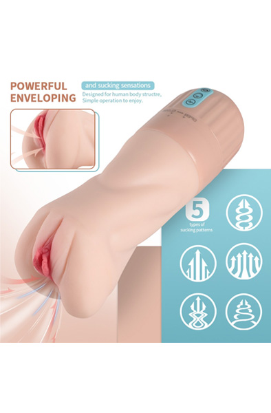 Suckstroker Saug- & Vibrations-Masturbator - Vibrierender Vagina-Masturbator 3