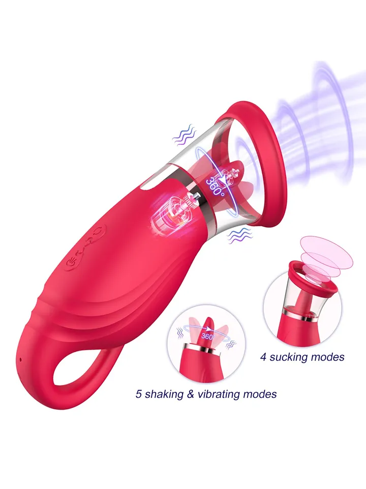 Suction Vibrator With 360° Tongue Stimulation - Klitoris-Vibrator 2 [full]