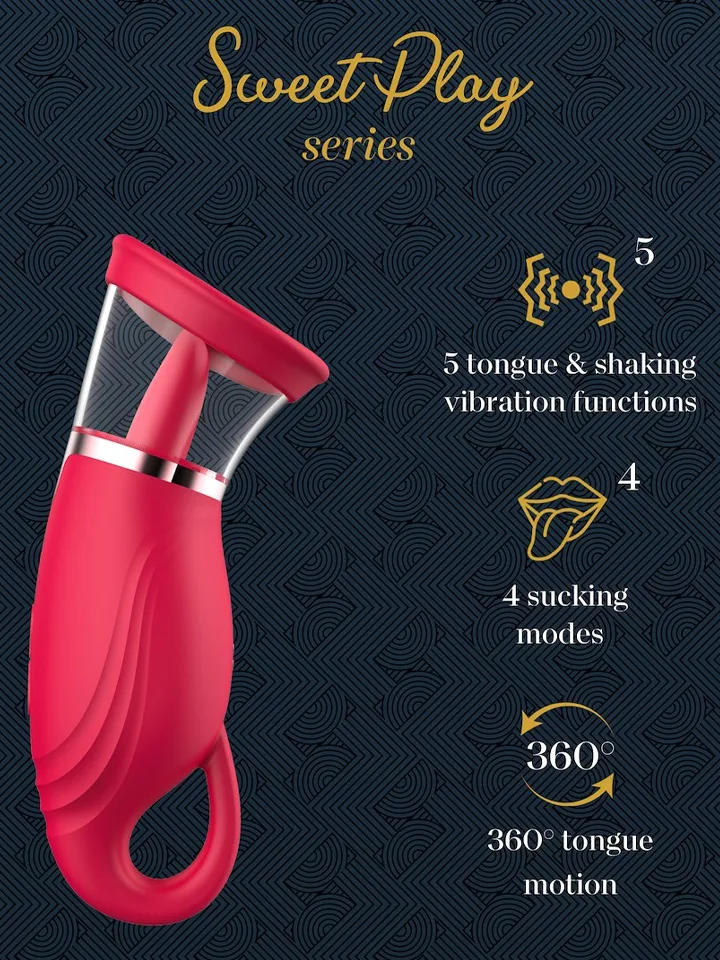 Suction Vibrator With 360° Tongue Stimulation - Klitoris-Vibrator 3 [full]