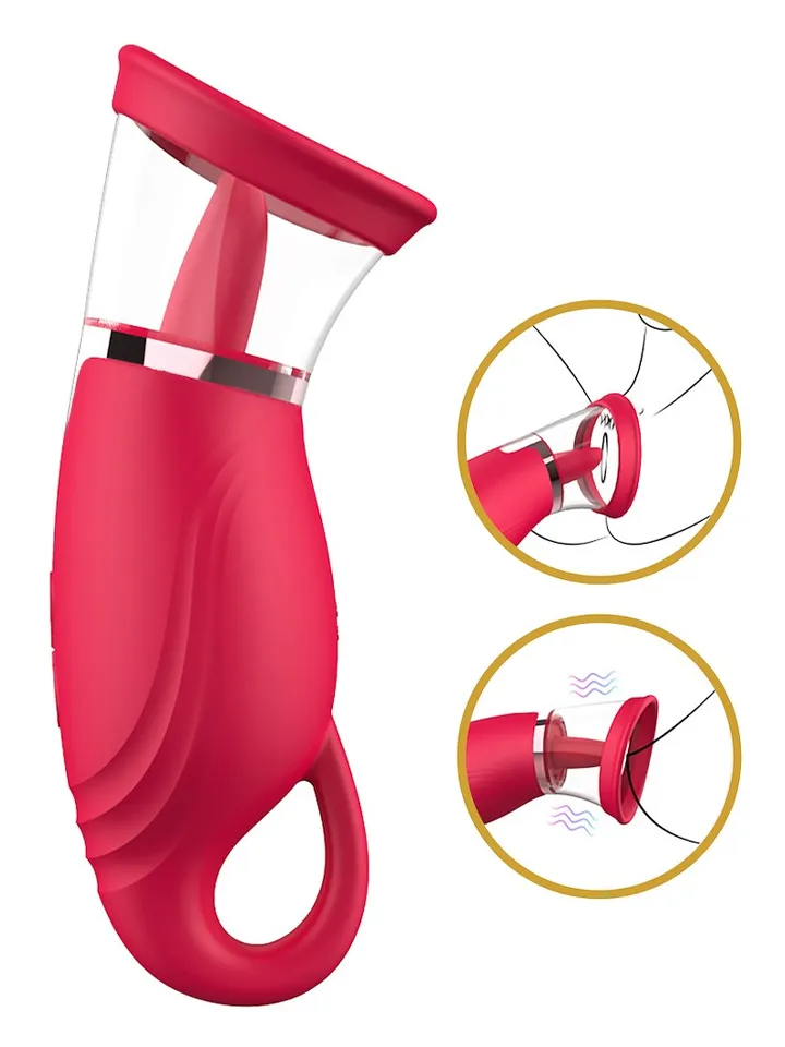 Suction Vibrator With 360° Tongue Stimulation - Klitoris-Vibrator 4 [full]