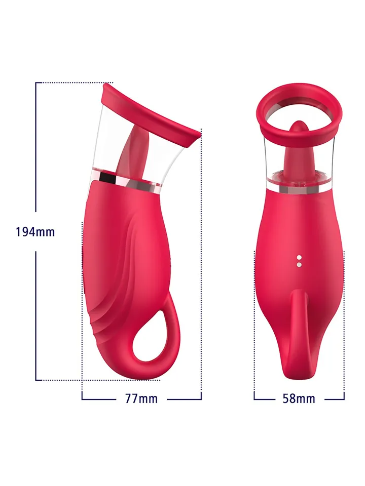 Suction Vibrator With 360° Tongue Stimulation - Klitoris-Vibrator 5 [full]