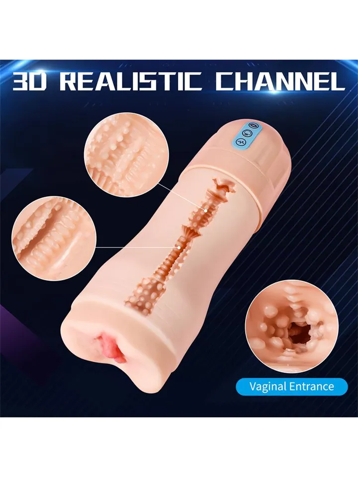 Suctroker Masturbator With Vibration & Sucking - Vibrations-Masturbator 3 [full]