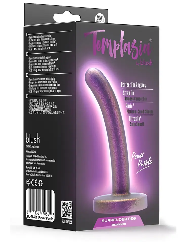 Surrender Peg – Einsteiger Power Purple 12 cm - Dildo 4