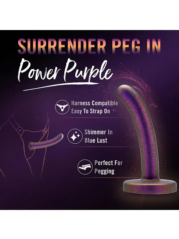 Surrender Peg – Einsteiger Power Purple 12 cm - Dildo 5