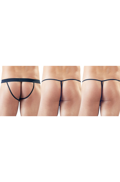 Svenjoyment Wetlook Thong 3er-Set - Jockstraps 3 Stück 2