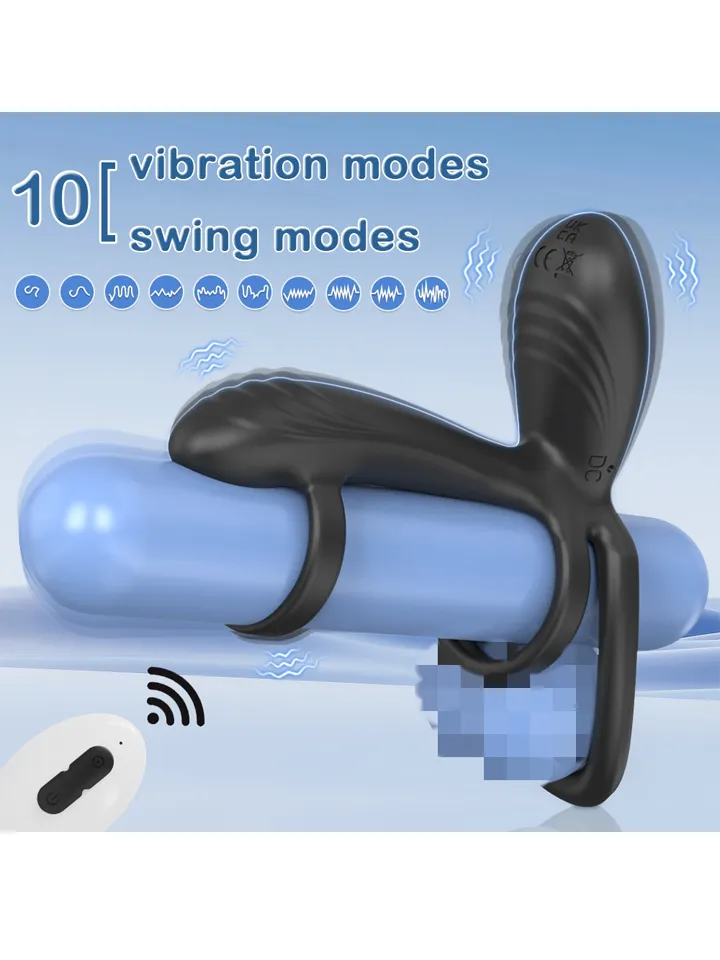 Swinging & Vibrating Cock Ring - Vibrierender Penisring 3 [full]