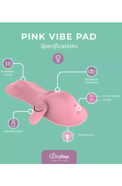 Tapping & Vibrierender Vibe Pad Pink - Klitoris-Vibrator 3