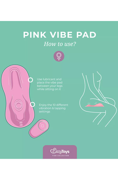 Tapping & Vibrierender Vibe Pad Pink - Klitoris-Vibrator 4