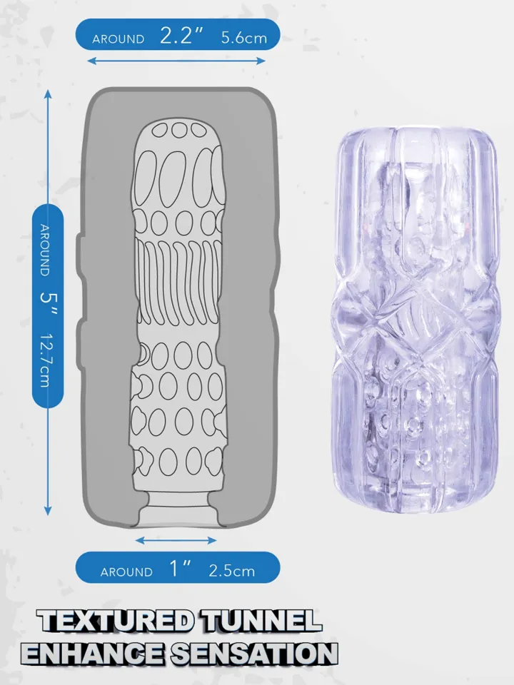 Taut Stroker – flexibler Masturbator in transparenter Optik - Stroker 2