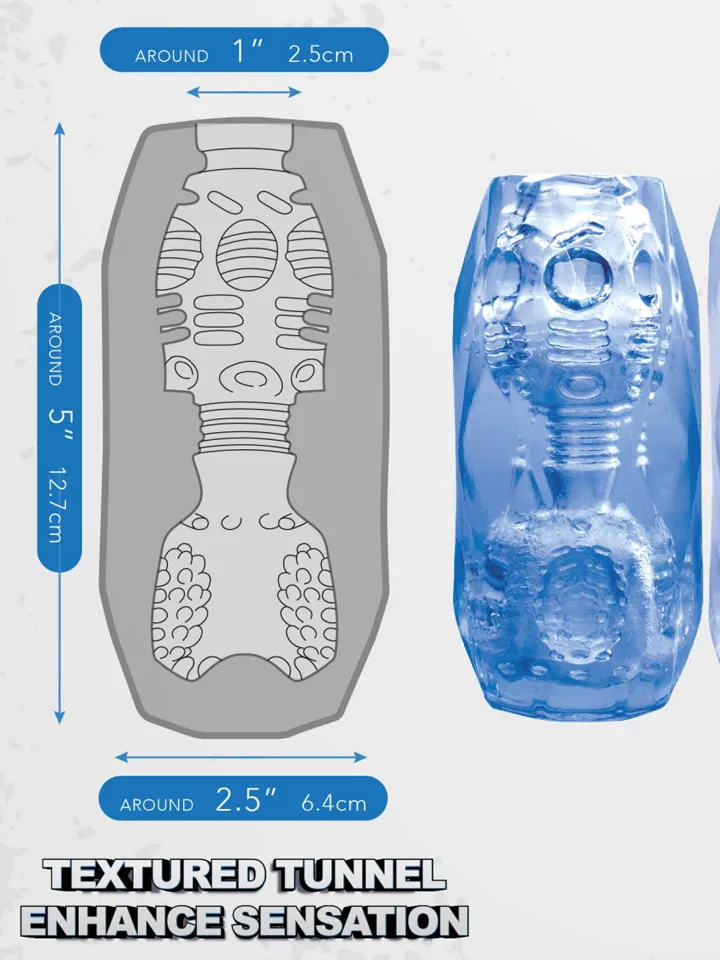 Taut Stroker Squeezable Masturbator Blau - Stroker 2