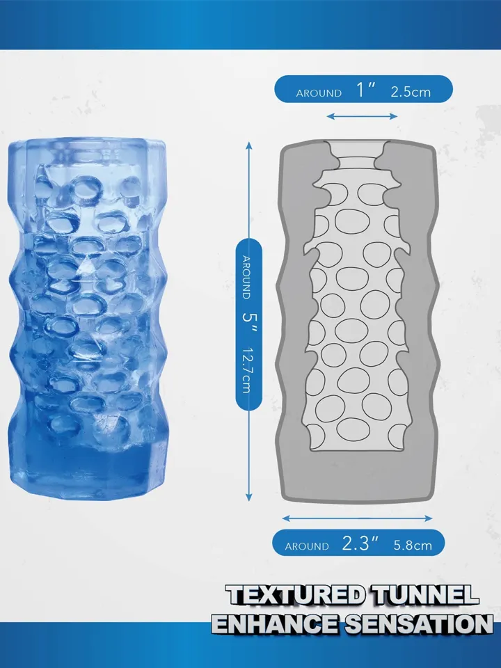 Taut Stroker Squeezable Masturbator Blau - Stroker 2