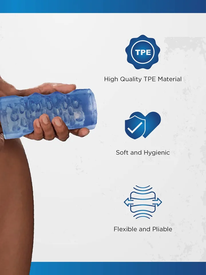 Taut Stroker Squeezable Masturbator Blau - Stroker 3