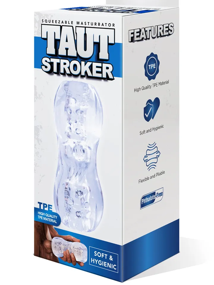 Taut Stroker Squeezable Masturbator Transparent - Stroker 3