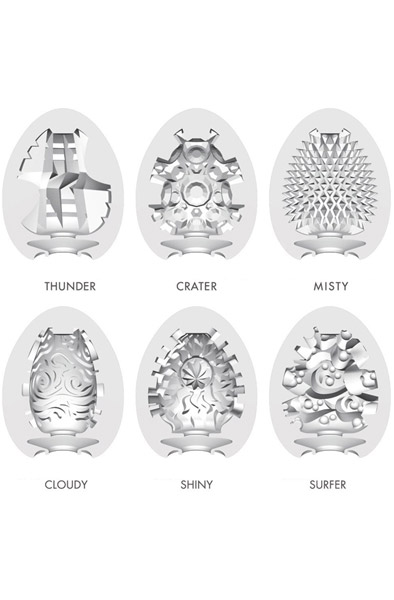 Tenga Easy Beat Egg Hard Boiled 6-Pack - Tenga-Ei 2