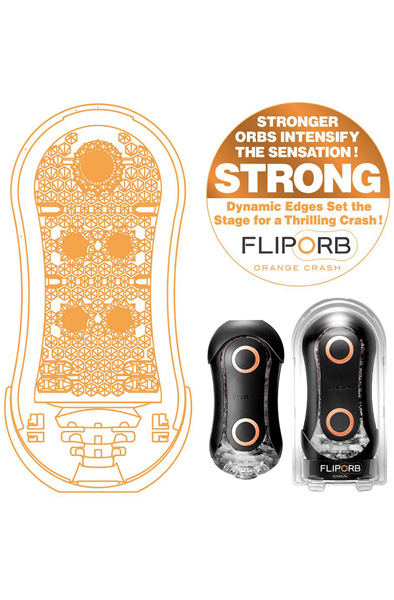 Tenga Flip Orb Strong Masturbator Orange Crash - Masturbator 2