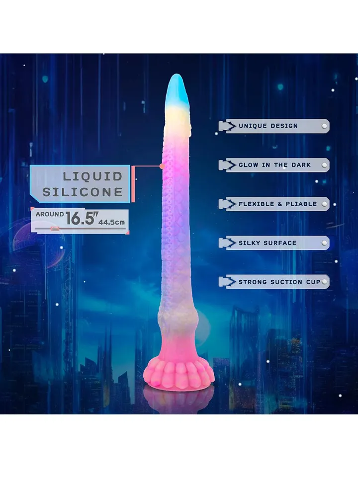 Tentaeel Glow In The Dark Dildo 44,5 cm - Drachen-Dildo 2