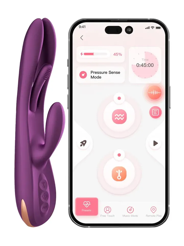 Terri – App-gesteuerter Tapping Rabbit Vibrator - App-gesteuerter Kaninchen-Vibrator 1 [full]