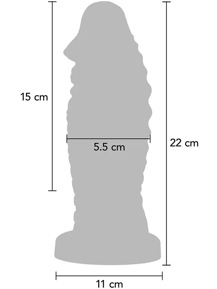 Teuflisch vibrierender Monster-Dildo, 22 cm - Monster-Dildo 4