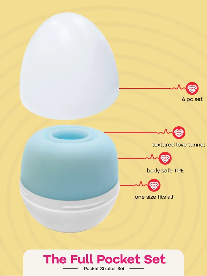 The Full Pocket Stroker Set 6-pack - Tenga-Ei 3 [full]