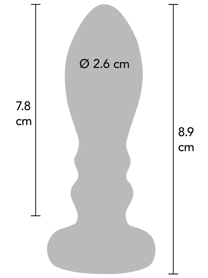The Slider Vibrating Plug Medium - Vibrierender Analplug 2
