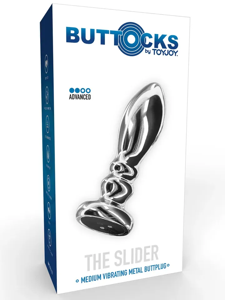 The Slider Vibrating Plug Medium - Vibrierender Analplug 4