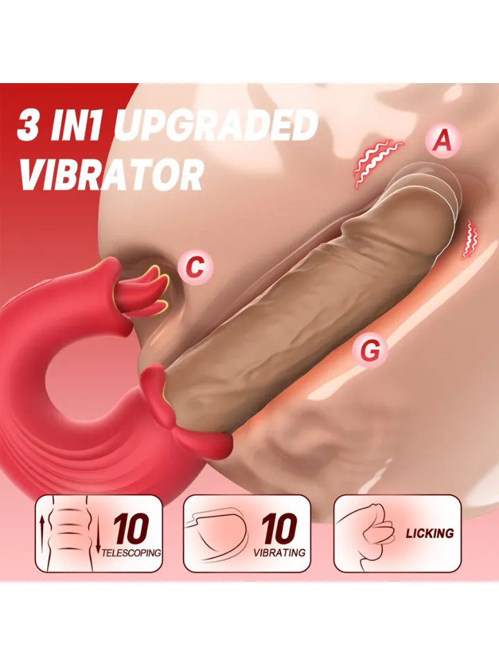 Thrust & Tease Thrusting & Vibrating Dildo - Vibrierender Dildo 2 [full]