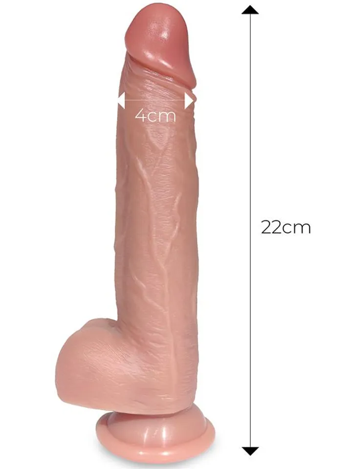 Tiberio Shaking Dildo With Thrusting, Rotation & Remote 22 cm - Vibrierender Dildo 2
