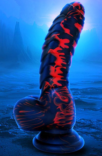 Tigrax Liquid-Silikon-Dildo 17,5 cm - Drachen-Dildo 2
