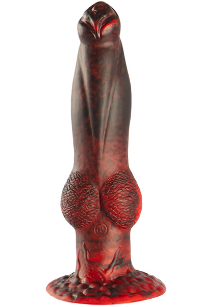Titan In Flames Dildo With Remote 22,5 cm - Drachen-Dildo 7