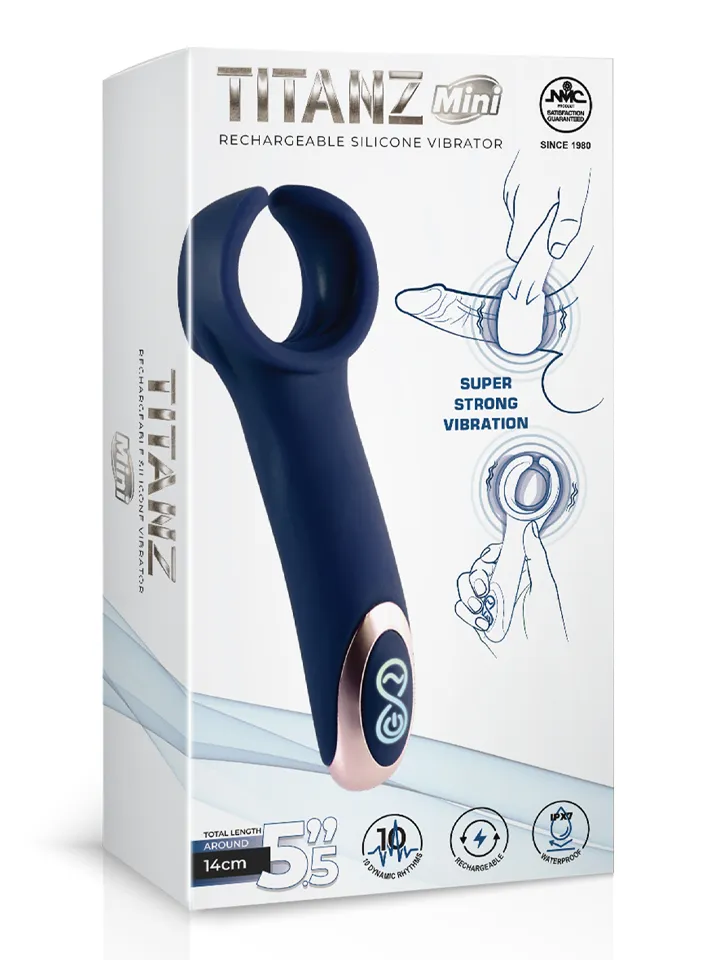 Titanz Wiederaufladbarer Silikon-Vibrator - Vibrations-Masturbator 2 [full]
