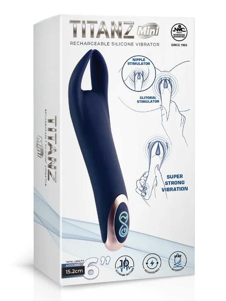 Titanz Wiederaufladbarer Silikonvibrator - Vibrator 2 [full]