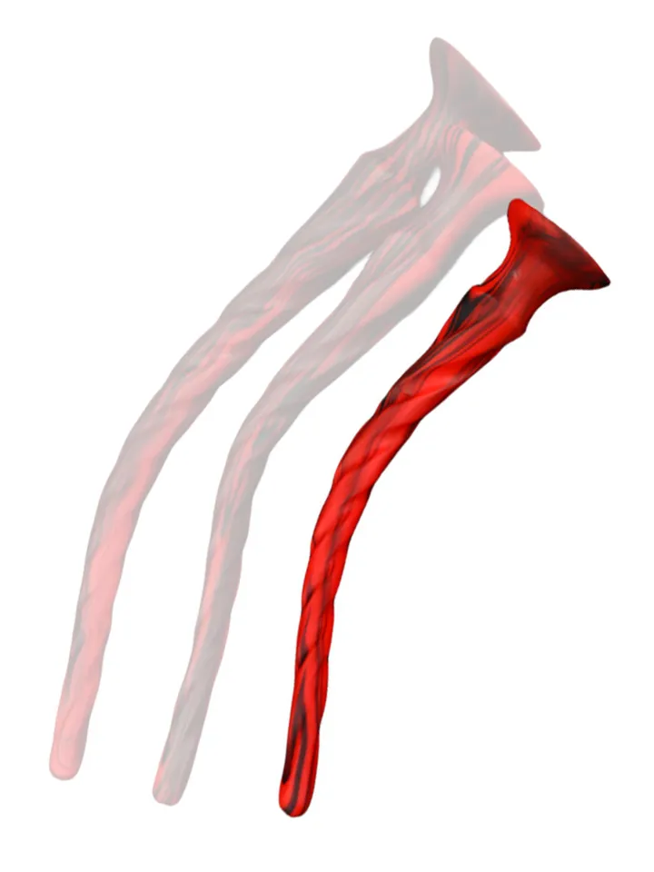 Torthy Dildo Black/Red 40 cm - Extra langer Anal-Dildo 1 [full]