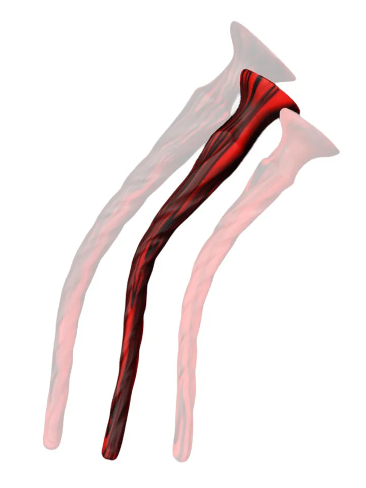 Torthy Dildo Black/Red 50 cm - Extra langer Anal-Dildo 1 [full]