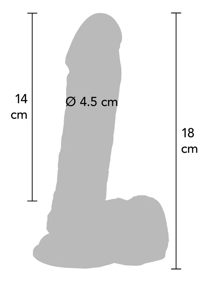 ToyJoy Get Real Dildo With Balls 18 cm - Realistischer Dildo 2 [full]
