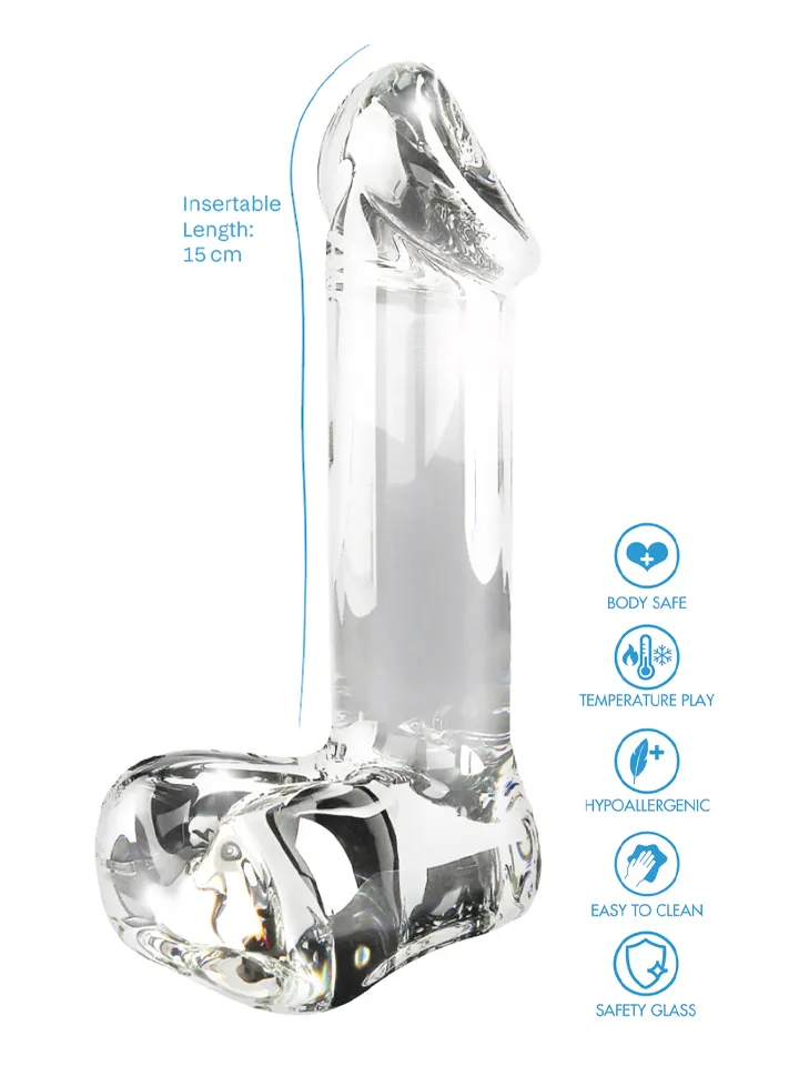 ToyJoy Glass Worxx Crystal Cock 17,5 cm - Glas-Dildo 2 [full]