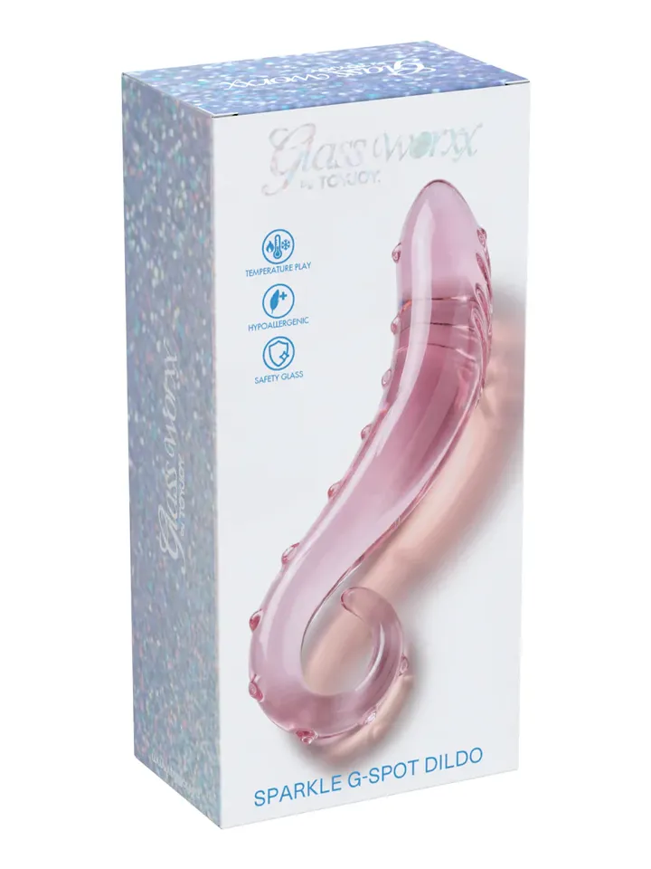 ToyJoy Glass Worxx Sparkle G-Spot Dildo - Glas-Dildo 3 [full]