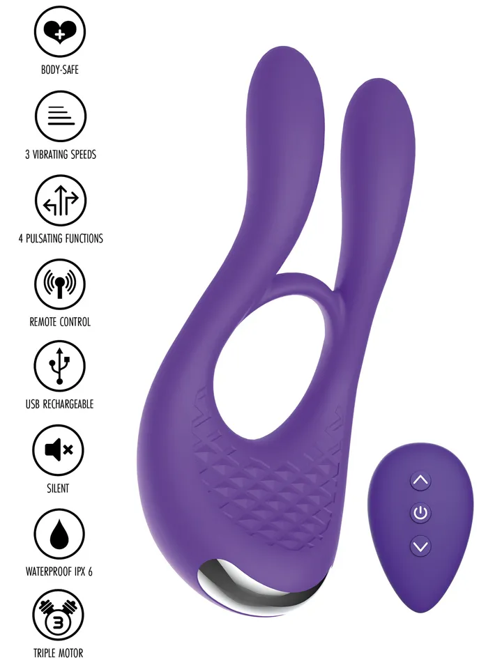ToyJoy Joy Ride To Paradise C-Ring Remote - Vibrierender Penisring 2