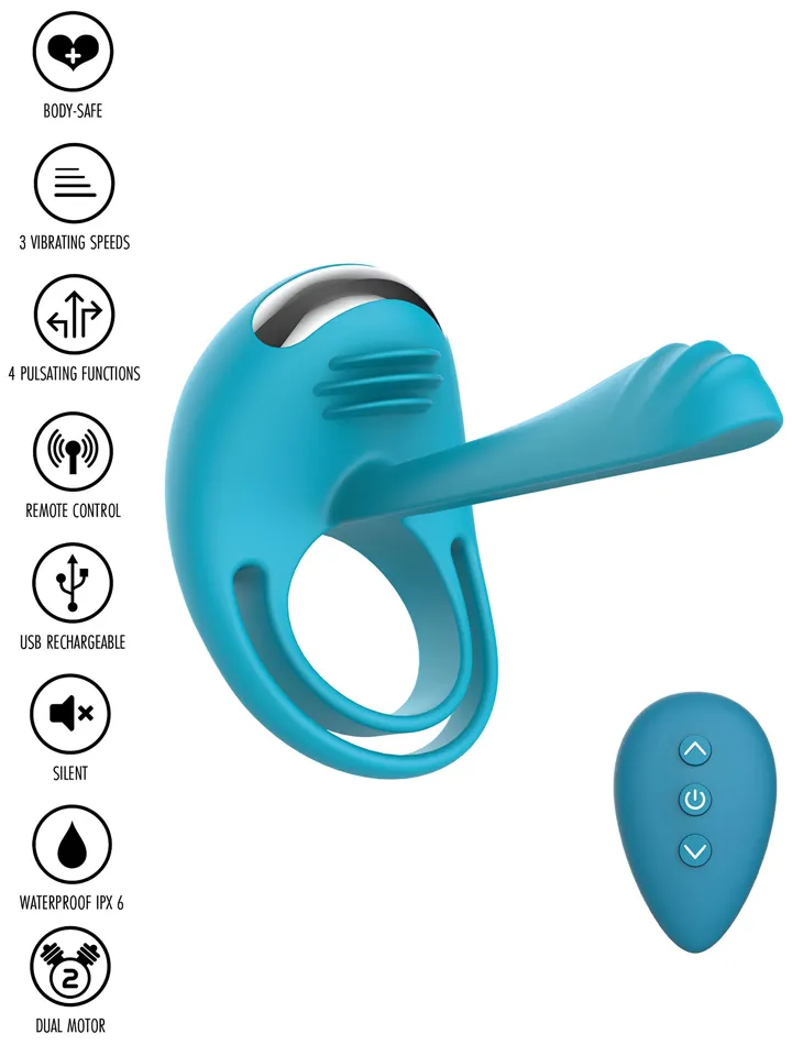 ToyJoy Passionate Joy Stick C-Ring Remote - Vibrierender Penisring 2