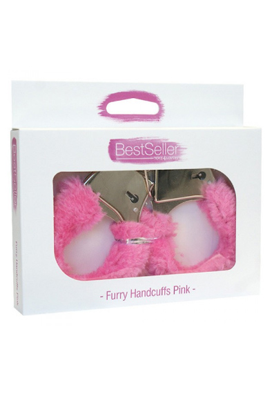 TOYZ4LOVERS Plüsch-Handschellen in Rosa - Rosa Handschellen 2
