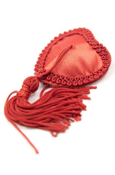 TOYZ4LOVERS Rote Herz-Nippelquasten - Brustwarzenkappen 2