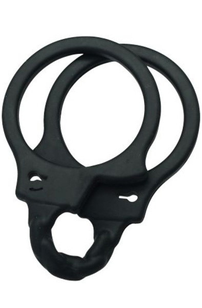 TOYZ4LOVERS Silicone Handcuffs Black - Silikon-Handschellen 2
