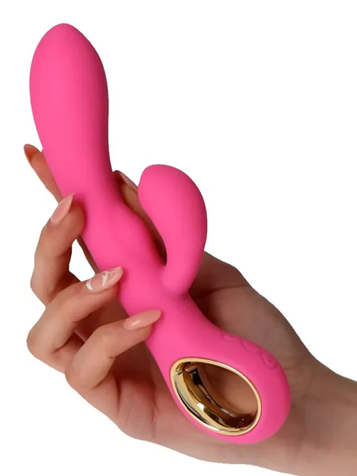 TOYZ4LOVERS Vibrator Rabbit Handlicher G-Doppel Touch Griff Pink - Rabbit-Vibrator 1 [full]