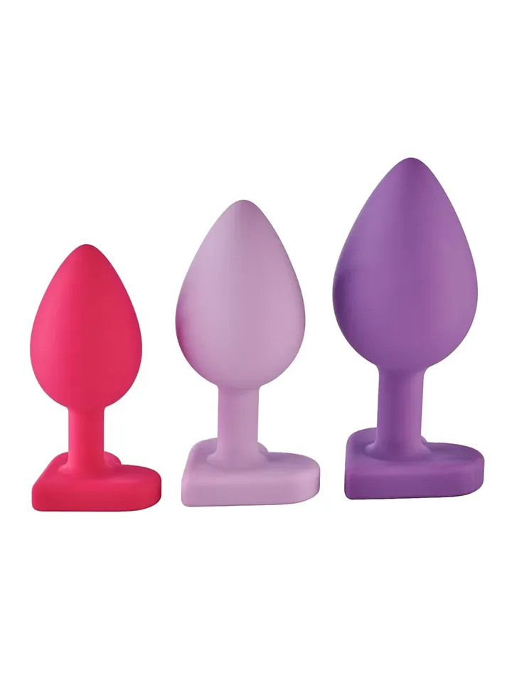 Triple Heart Anal Plug Set - Analplug Set 4 [full]
