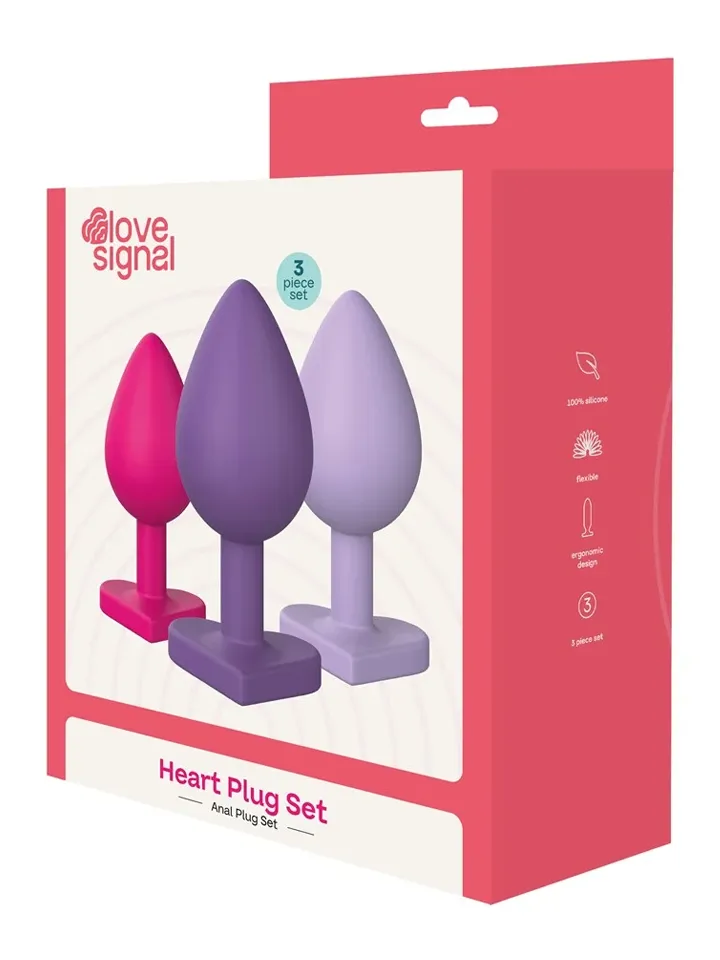 Triple Heart Anal Plug Set - Analplug Set 5 [full]