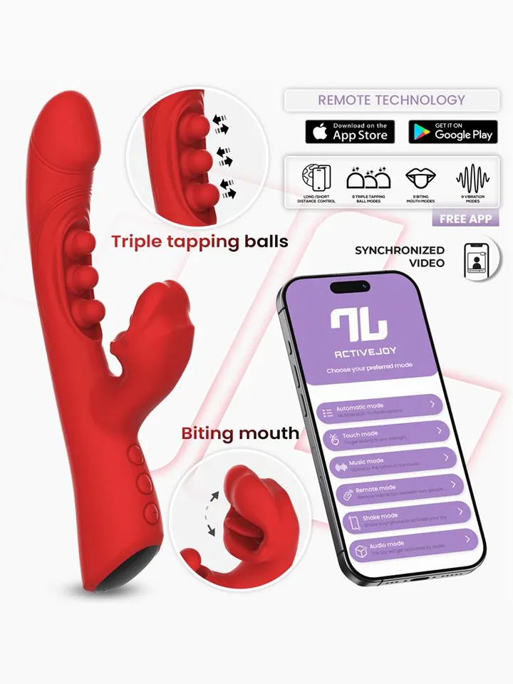Trixy Vibrator With Tapping, Biting & App - App-gesteuerter Kaninchen-Vibrator 1 [full]