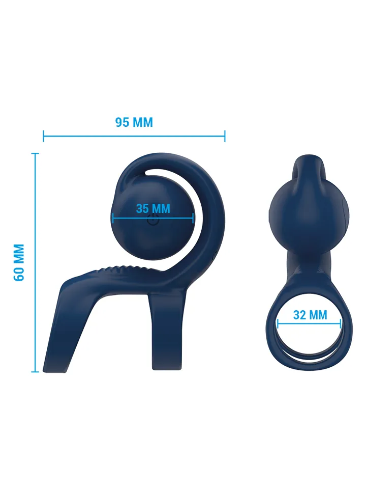 Tyson Cock Ring With Vibrating Ball - Vibrierender Penisring 4 [full]