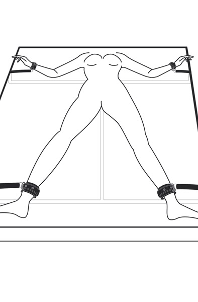 Under The Bed Restraint System - Hand- und Fußfesseln 2