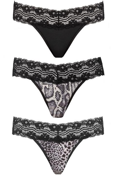 Underneath Jane Thong Set mit 3 Stück - Slip 1